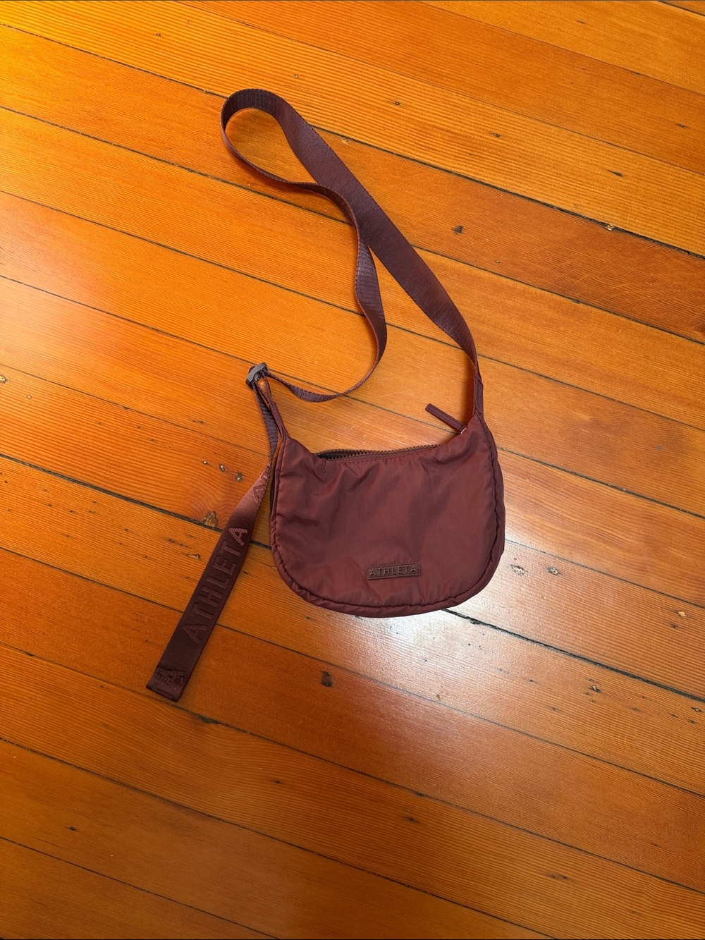 Athleta Burgundy Lightweight Crossbody Bag